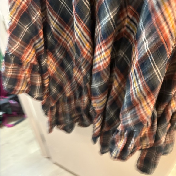 NATURAL LIFE Plaid Midi Skirt - Blue, Red, Yellow - Picture 5 of 5